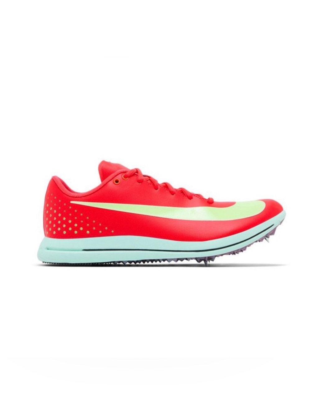 Nike Triple Jump Elite 3 Spikes Bright Crimson Lime Blast Mens Sz 9.5 HV6425-600